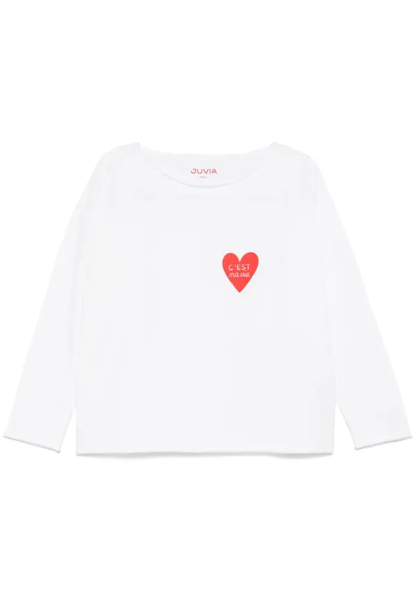 Juvia t-shirt i bomullsblandning - Vit