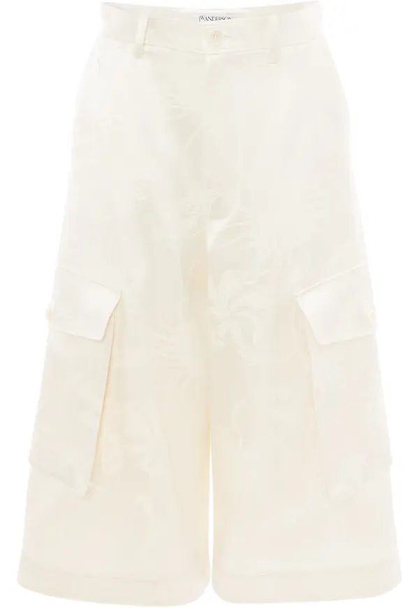 JW Anderson korta cargobyxor - Vit