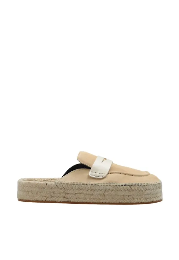 JW Anderson Leather slides Beige, Dam