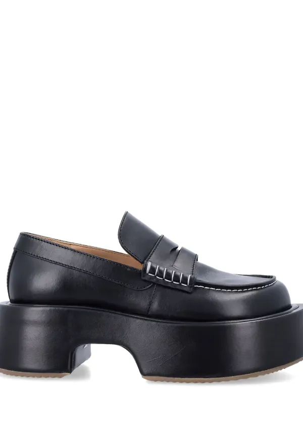 JW Anderson loafers med platåsula - Svart