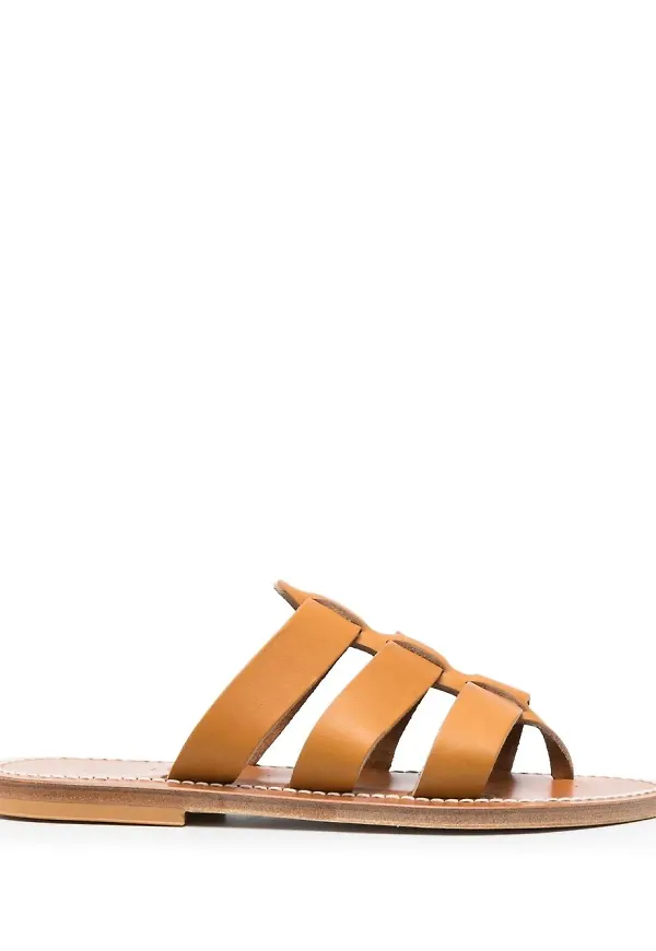 K. Jacques Dolan platta sandaler - Brun