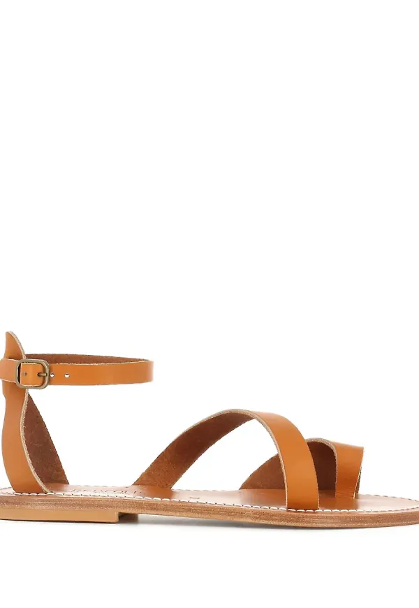 K. Jacques sandaler med vristrem - Brun