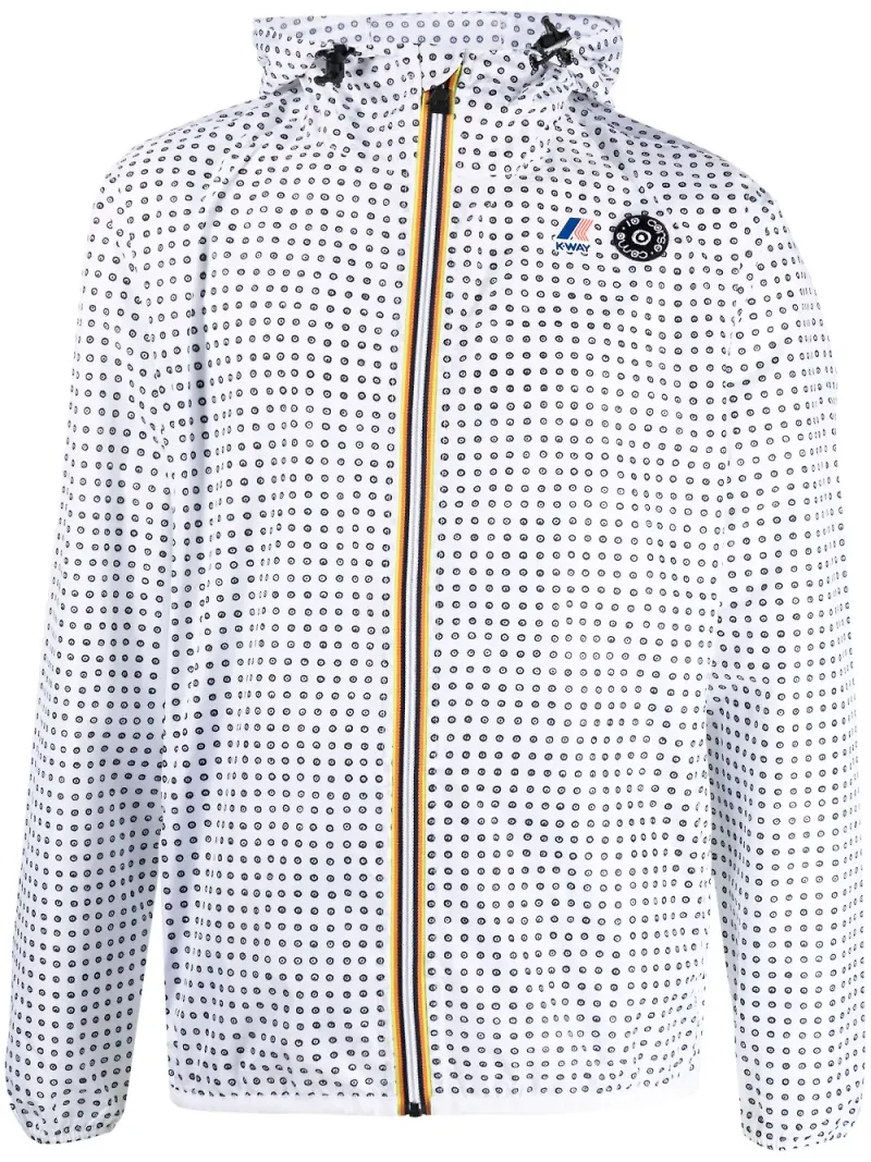 K-Way x 10 CORSO COMO prickig jacka - Vit