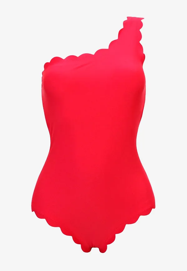 KAANDA Beach life - Baddräkt Oneshoulder Onepiece - Röd