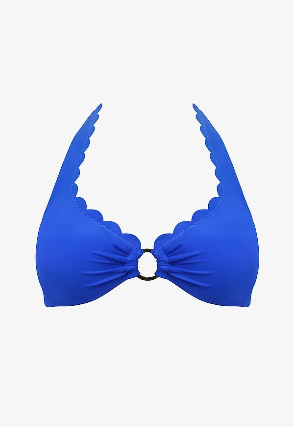 KAANDA Beach life - Bikinitopp New Venus Scallop UW Halter Top - Blå