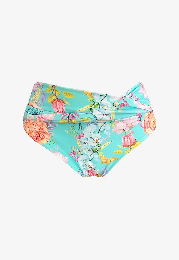 KAANDA Beach life - Bikinitrosor Exotiq amalfi mid rise front twist bottom - Flerfärgad