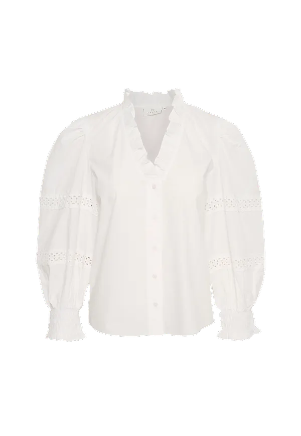KAFFE - Blus kaLiannah Blouse - Vit
