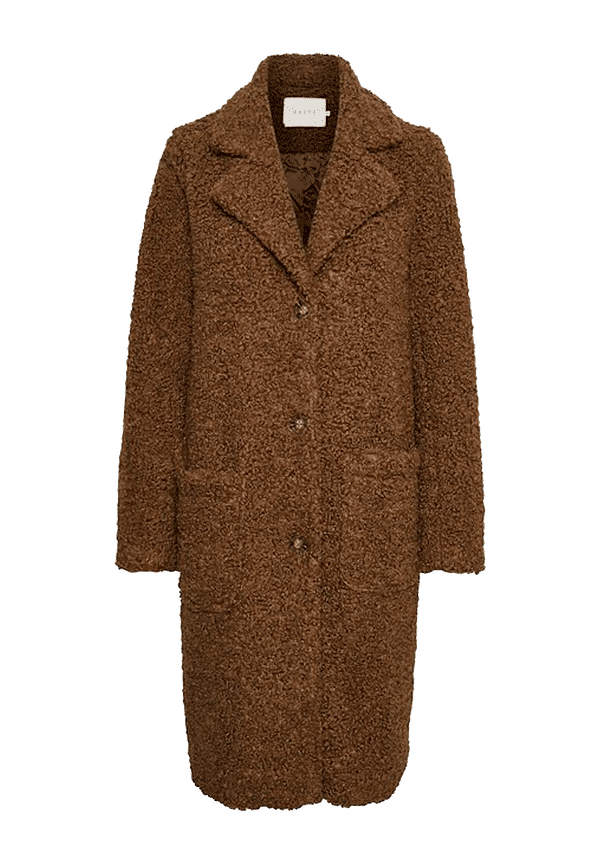 KAFFE - Fuskpäls Balma Teddy Coat - Brun