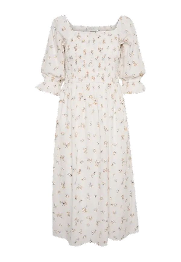 KAFFE - Klänning KAwhippa Dress - Vit