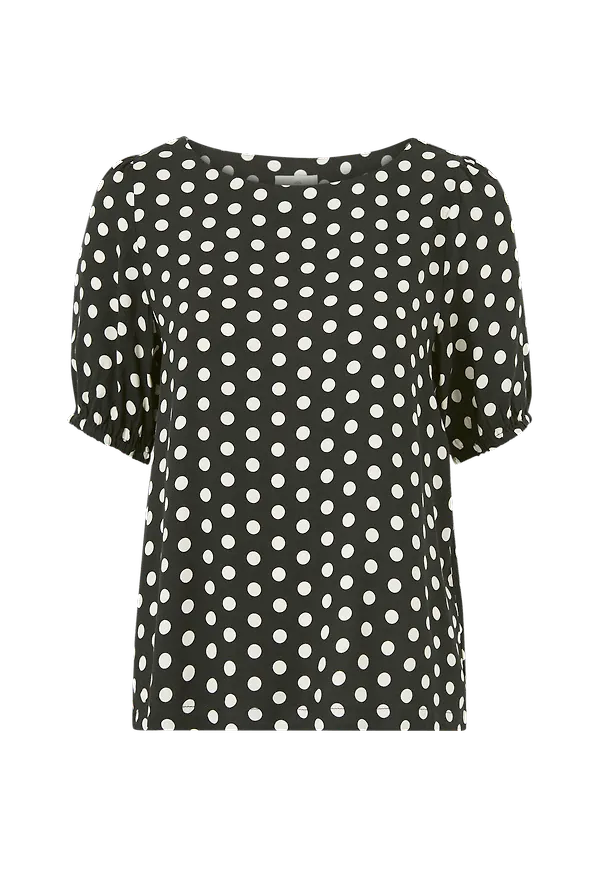 KAFFE - Topp kaBarbara Blouse - Svart
