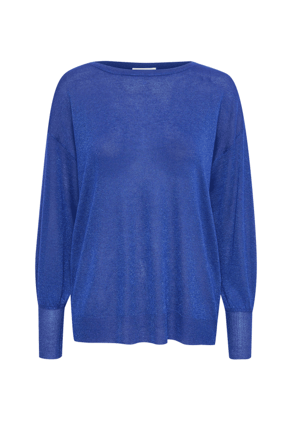 KAFFE - Tröja kaRegina Lurex Pullover - Blå - 42