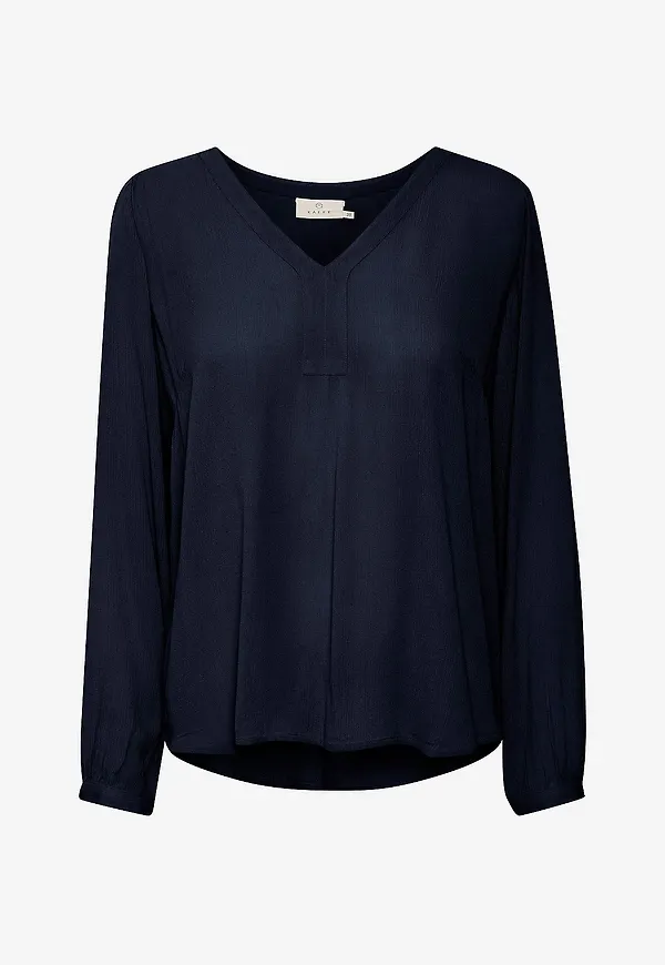 KAFFE - Blus Amber Blouse LS - Blå