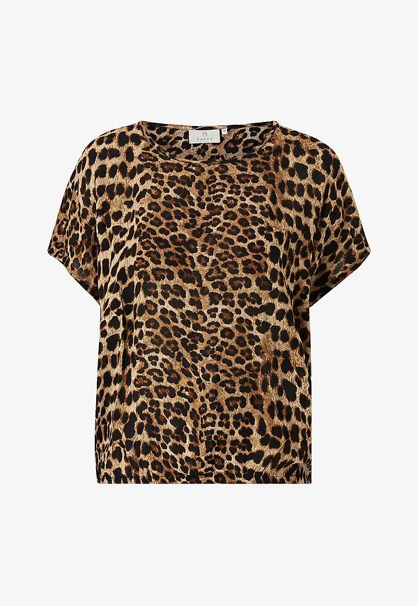KAFFE - Blus kaAmber SL Printed - Brun