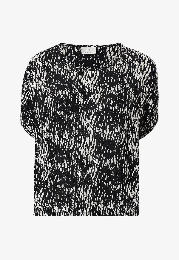KAFFE - Blus kaAmber SL Printed - Svart