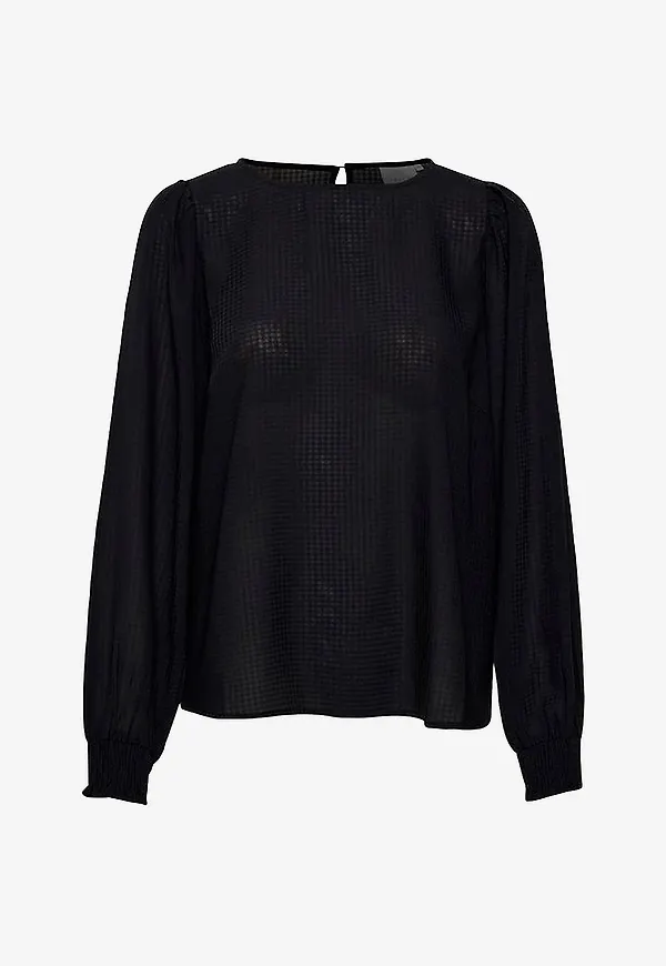 KAFFE - Blus kaDorte Blouse - Svart