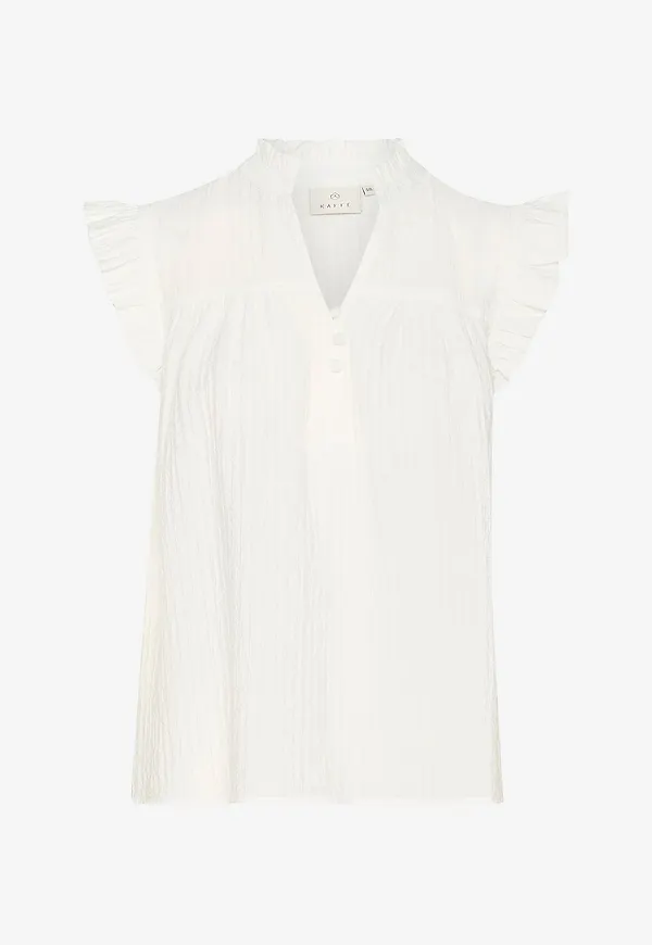 KAFFE - Blus kaLiany Via Blouse - Vit