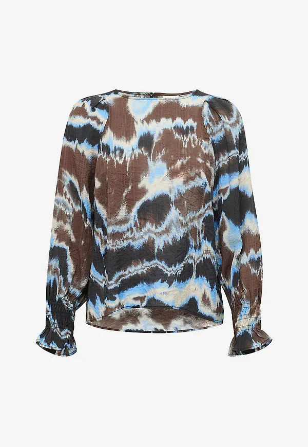 KAFFE - Blus kaSusana Blouse - Brun