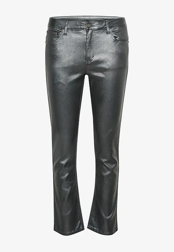KAFFE - Jeans kaViola Cropped - Grå