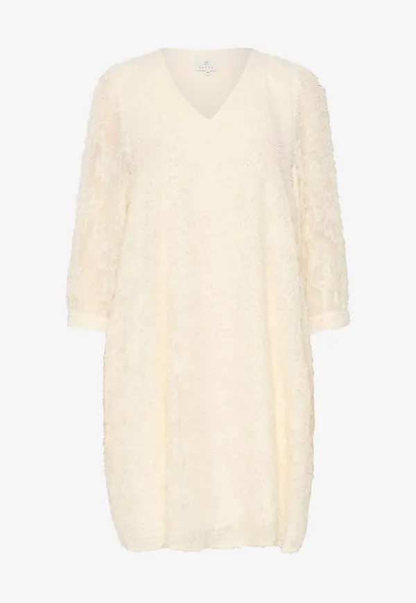 KAFFE - Klänning kaLina Short Dress - Vit