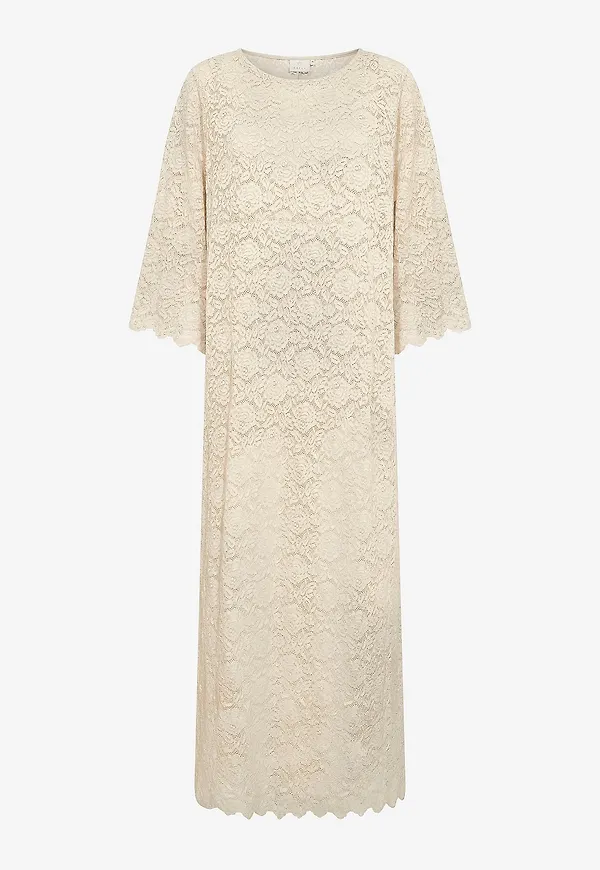 KAFFE - Maxiklänning kaJaiden Lace Dress - Beige