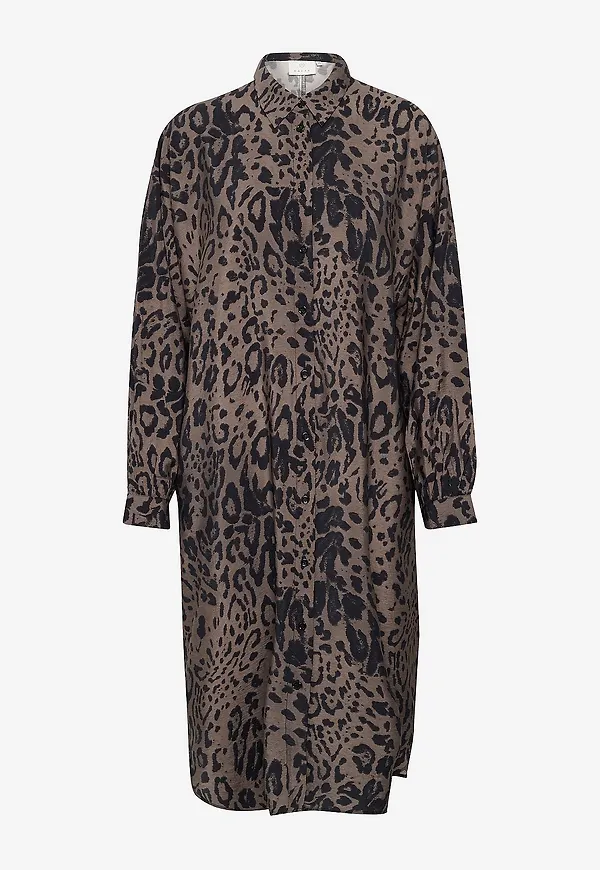 KAFFE - Skjortklänning kaJemma Shirt Dress - Brun