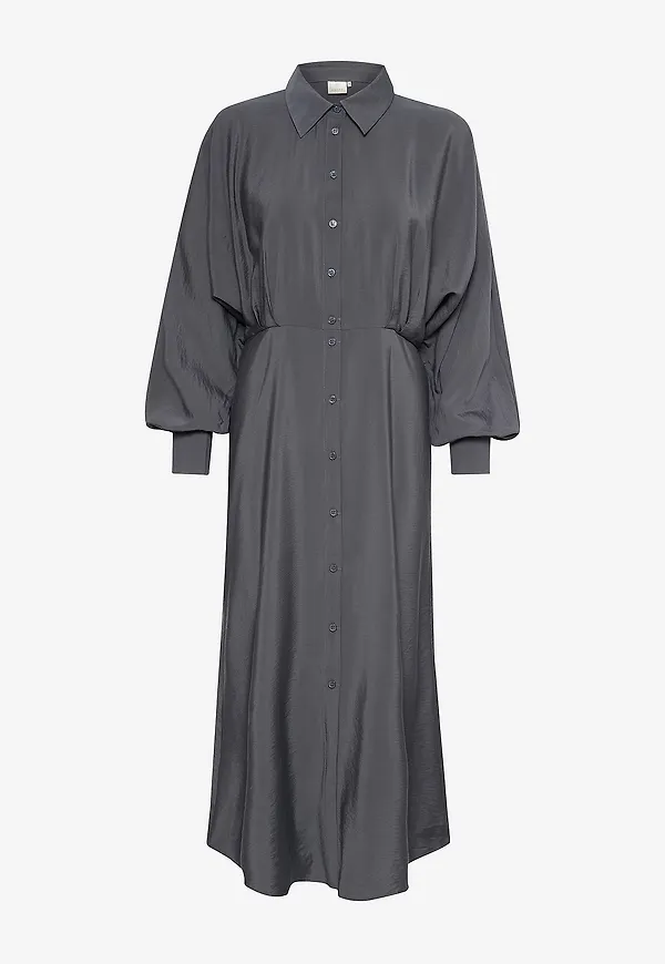 KAFFE - Skjortklänning kaJola Shirt Dress - Grå