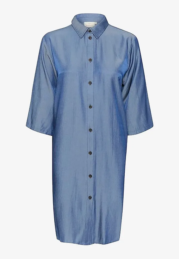 KAFFE - Skjortklänning kaLeonora Dress - Blå