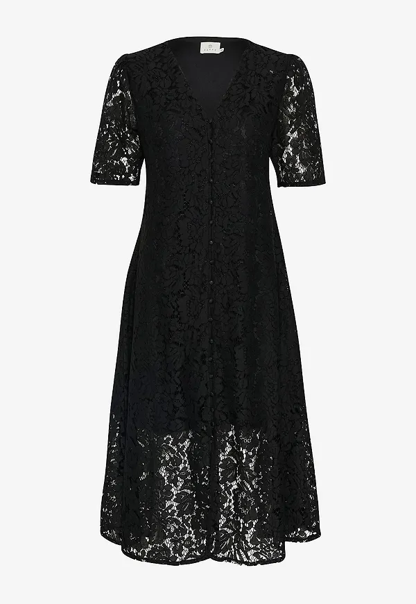 KAFFE - Spetsklänning Kanomi Lace Dress - Svart