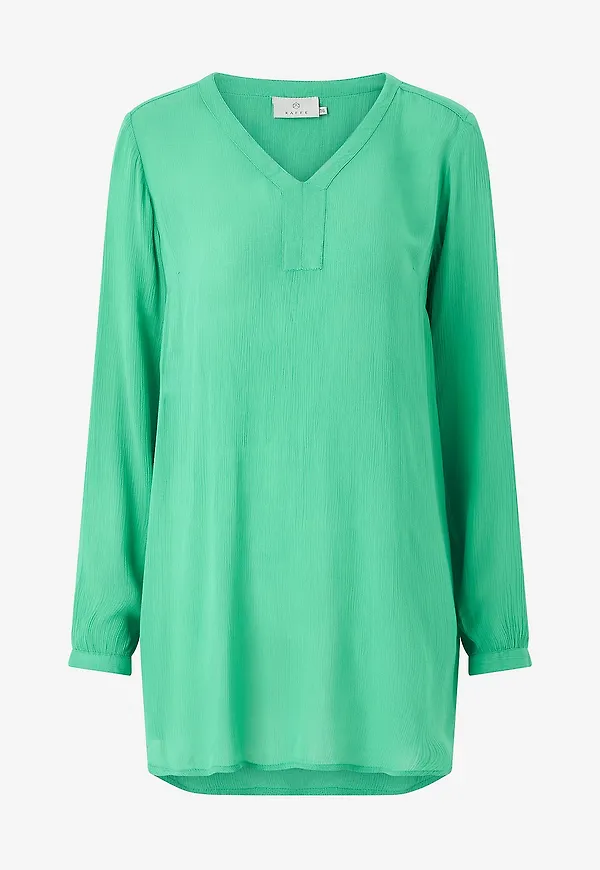 KAFFE - Tunika Amber V-Neck Tunic - Grön