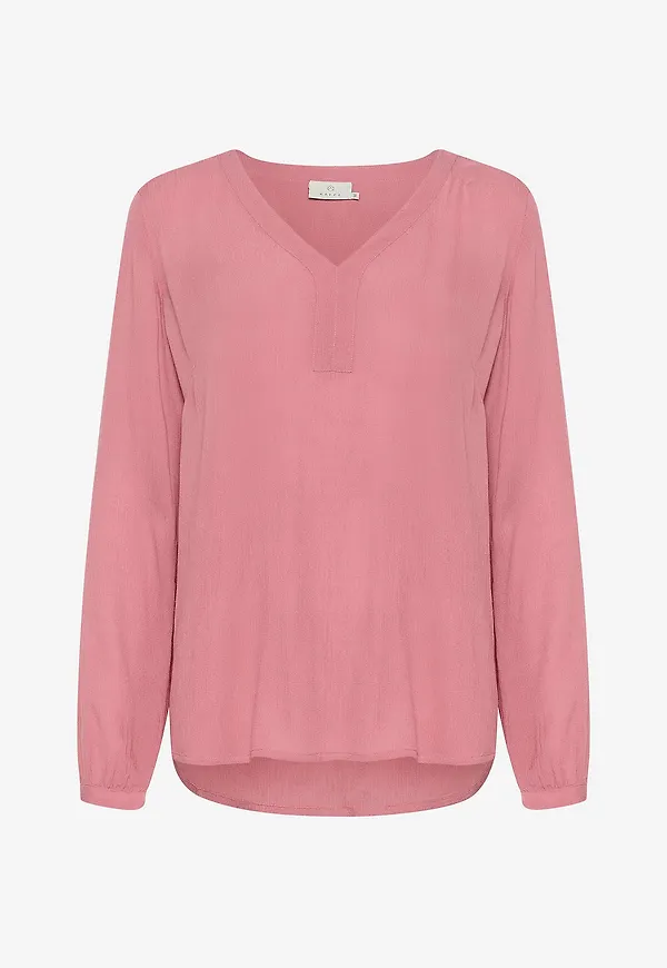 KAFFE - Blus Amber Blouse LS - Rosa
