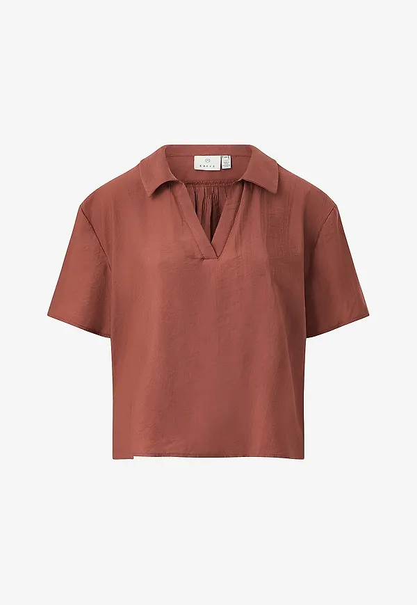 KAFFE - Blus Kaemily - Brun