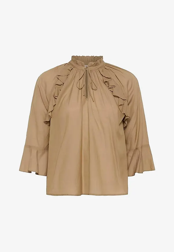 KAFFE - Blus kaFlora Blouse - Natur