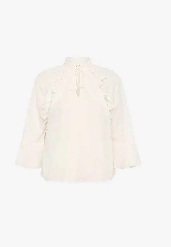KAFFE - Blus kaFlora Blouse - Vit