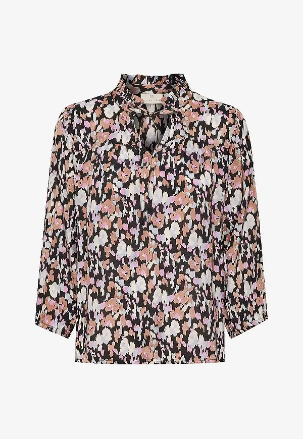 KAFFE - Blus kaOlli Blouse - Svart
