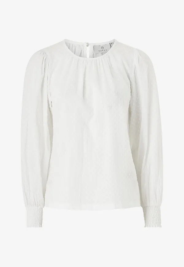 KAFFE - Blus kaRoca LS Blouse - Vit