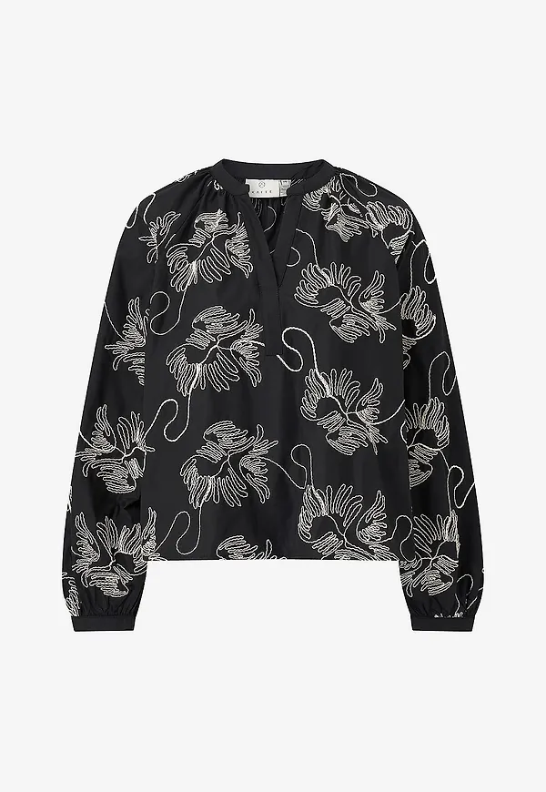 KAFFE - Blus kaVinie - Svart
