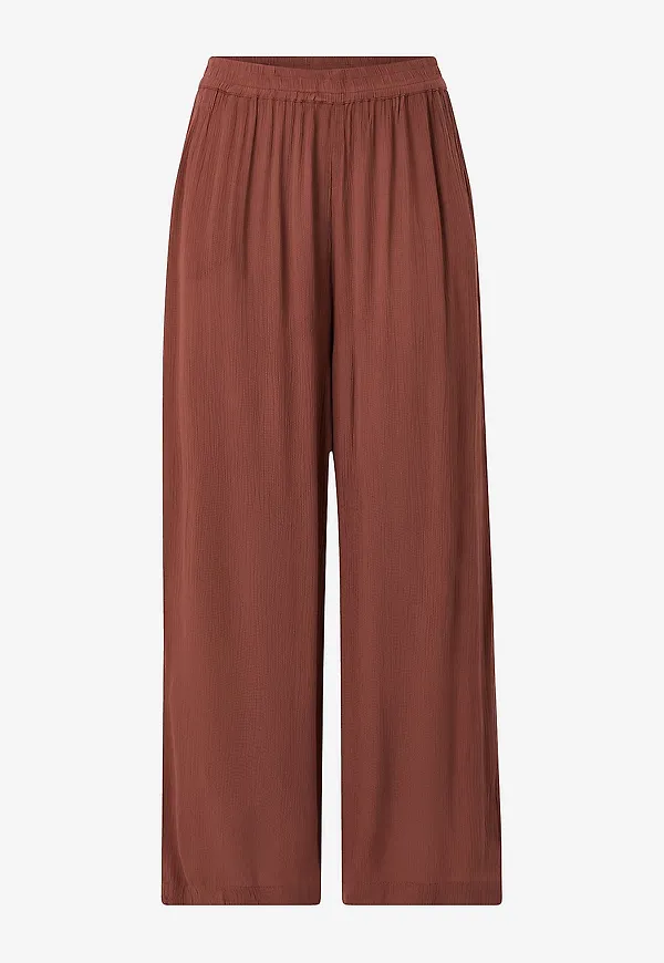 KAFFE - Byxor kaDacia Amber Pants - Röd