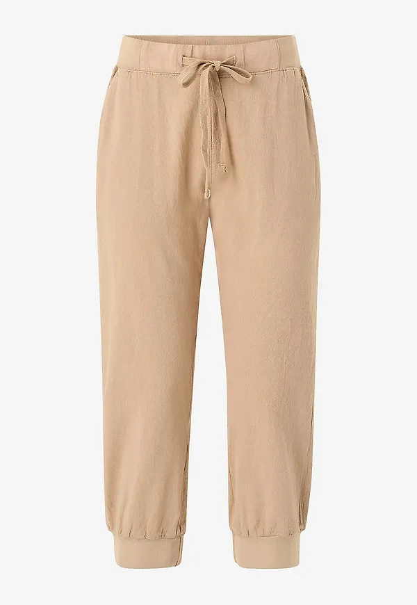 KAFFE - Byxor Naya Capri - Beige