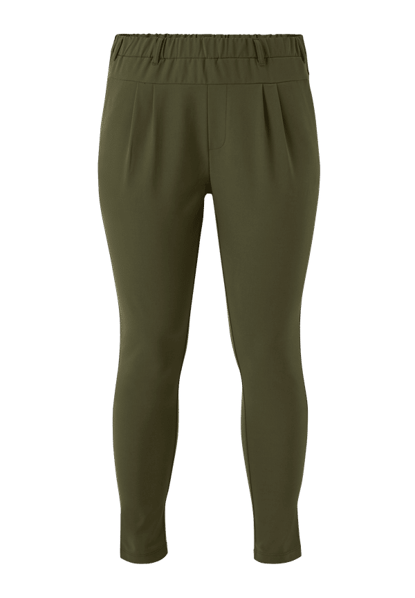 KAFFE Curve - Byxor kCjia Pants - Grön