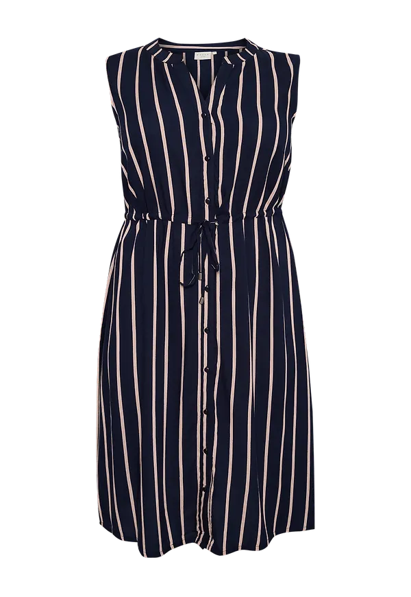 KAFFE Curve - Klänning kcGemma Dress - Blå