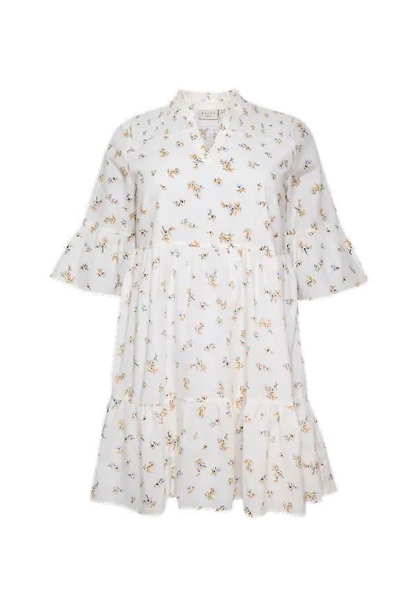 KAFFE Curve - Klänning kcWhila Dress - Vit