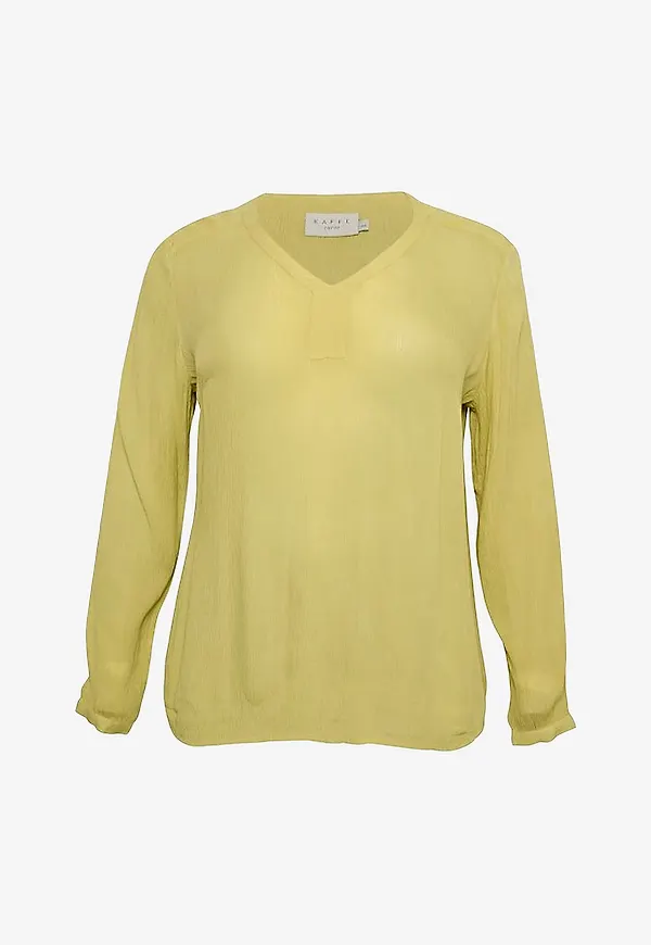 KAFFE Curve - Blus kCami LS Blouse - Grön