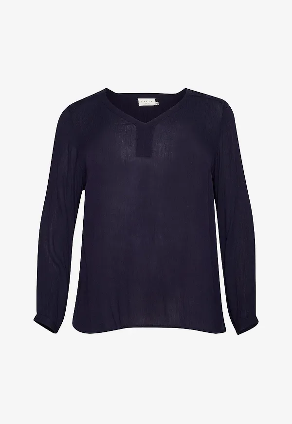 KAFFE Curve - Blus kCami LS Blouse - Lila