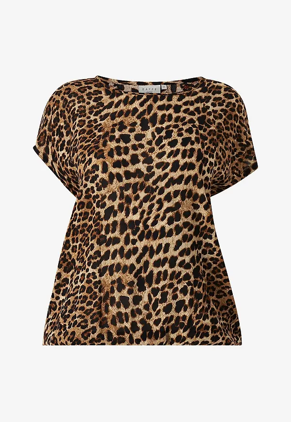 KAFFE Curve - Blus kCami Stanley Printed - Brun