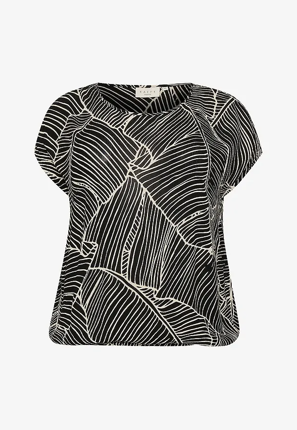 KAFFE Curve - Blus kCami Stanley Printed - Svart