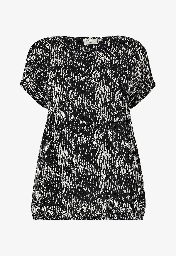 KAFFE Curve - Blus kCami Stanley Printed - Svart