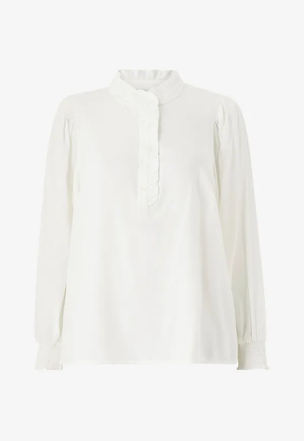 KAFFE Curve - Blus kcDorina Blouse - Beige