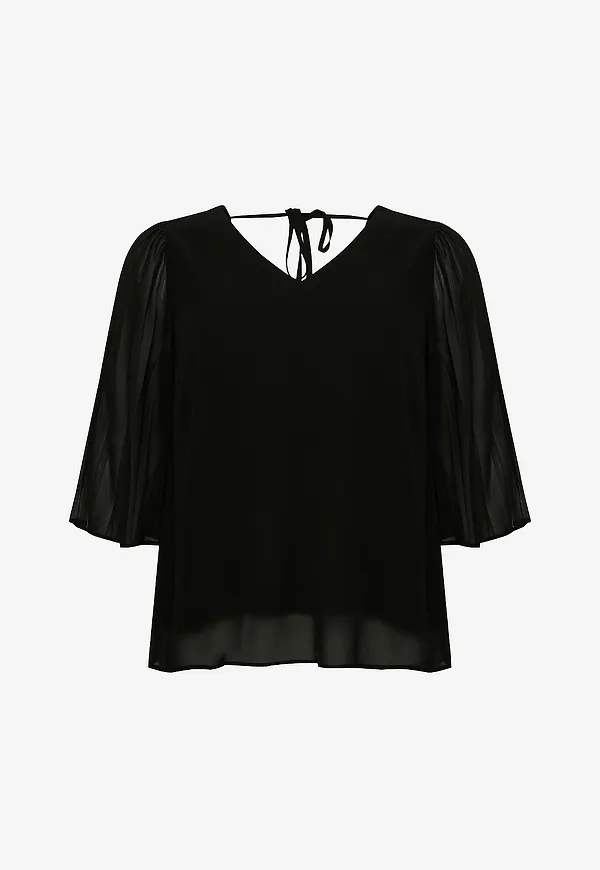 KAFFE Curve - Blus kcFeri Blouse - Svart