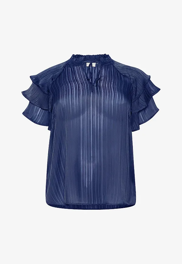 KAFFE Curve - Blus kcJola Blouse - Blå