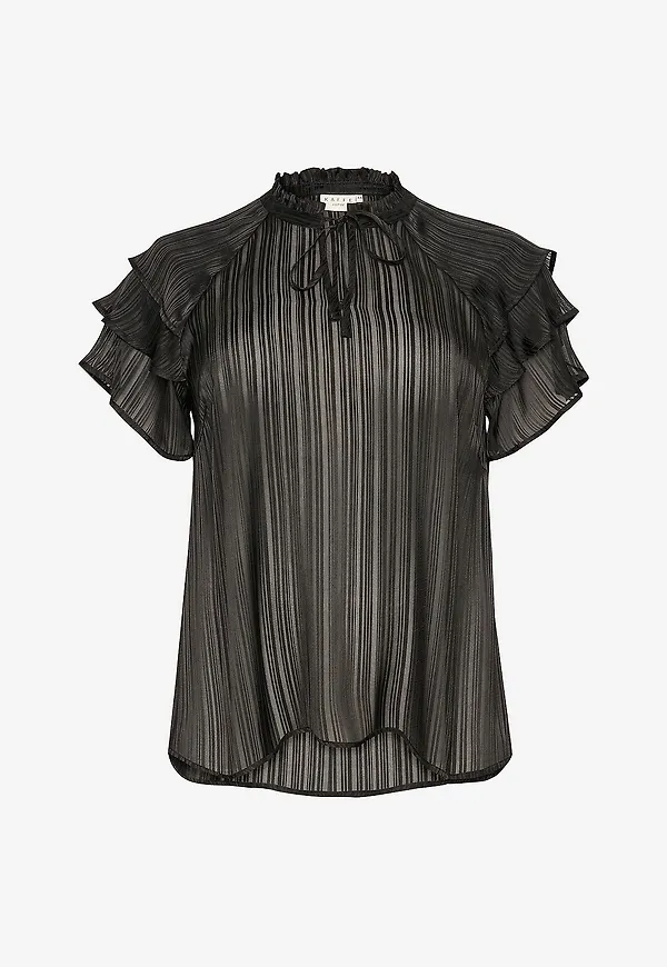 KAFFE Curve - Blus kcJola Blouse - Svart
